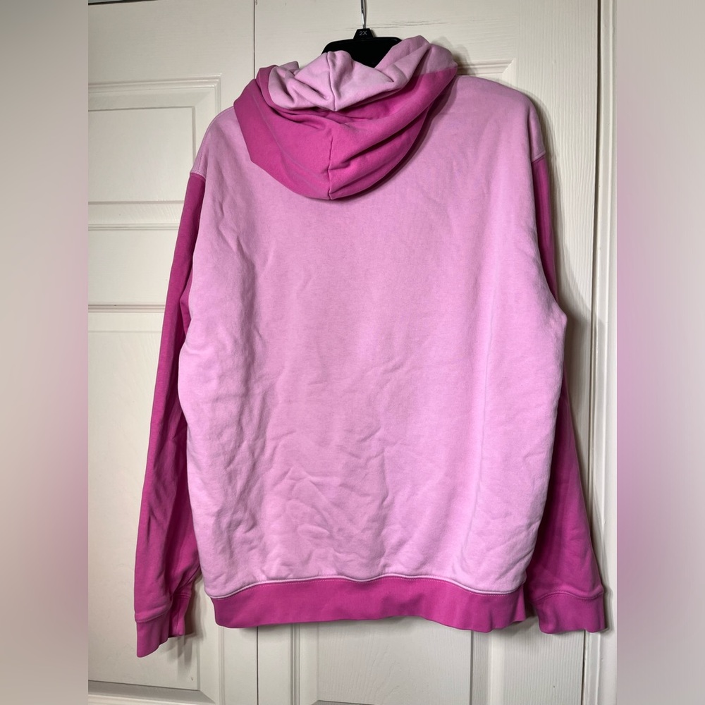Gap x Barbie Pink Colourblock Hoodie Sweatshirt - Picture 6 of 7